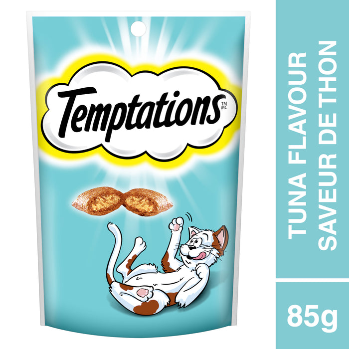 Temptations Gâteries pour Chats Saveur de Thon Délicieux, 85 g