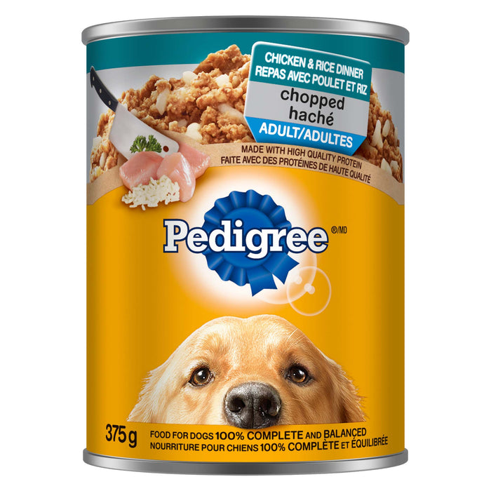 Nourriture pour chiens en conserve au poulet haché et au riz de Pedigree - 13,2 oz