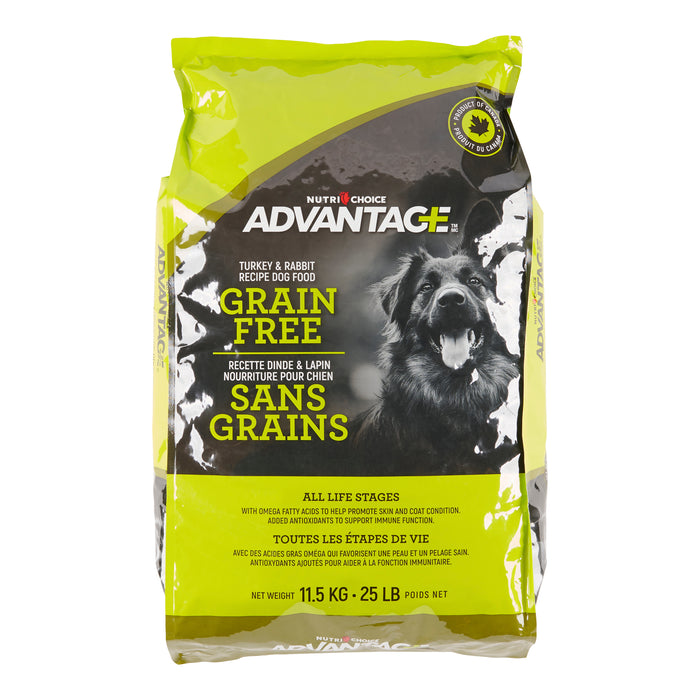 Nutri-Choice Advantage Turkey & Rabbit Dog Food, 11.5-kg