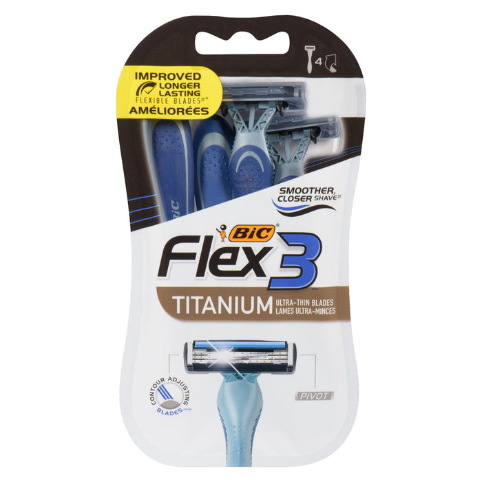 BIC Flex 3 Titanium Lames Ultra-Minces