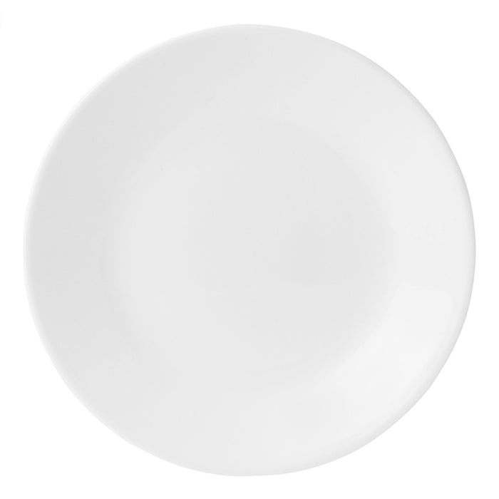 Corelle Chip-Resistant Microwavable Glass Plate, White, 6.75-in