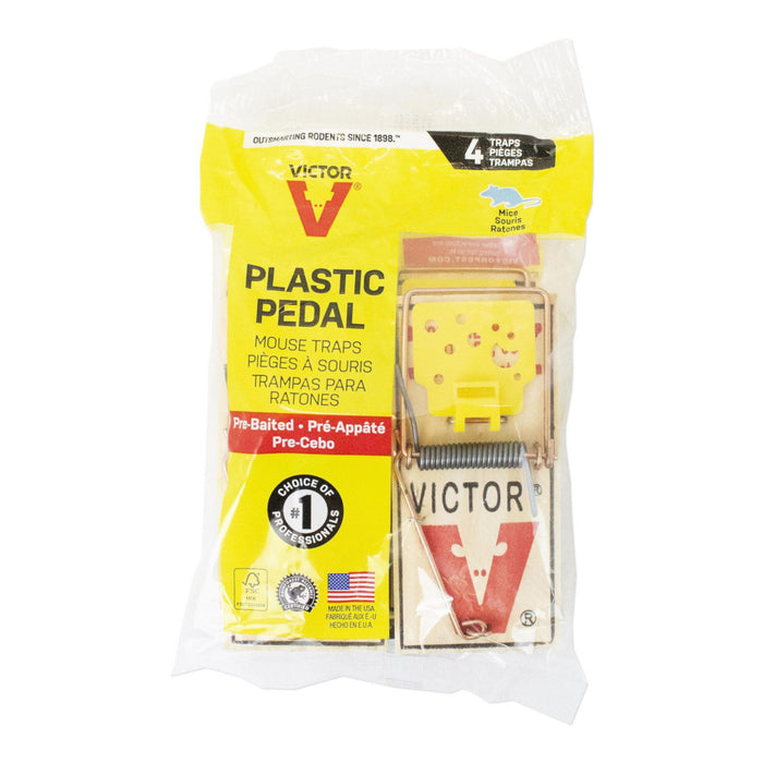 Victor Easy Set Mouse Traps, 4-pack