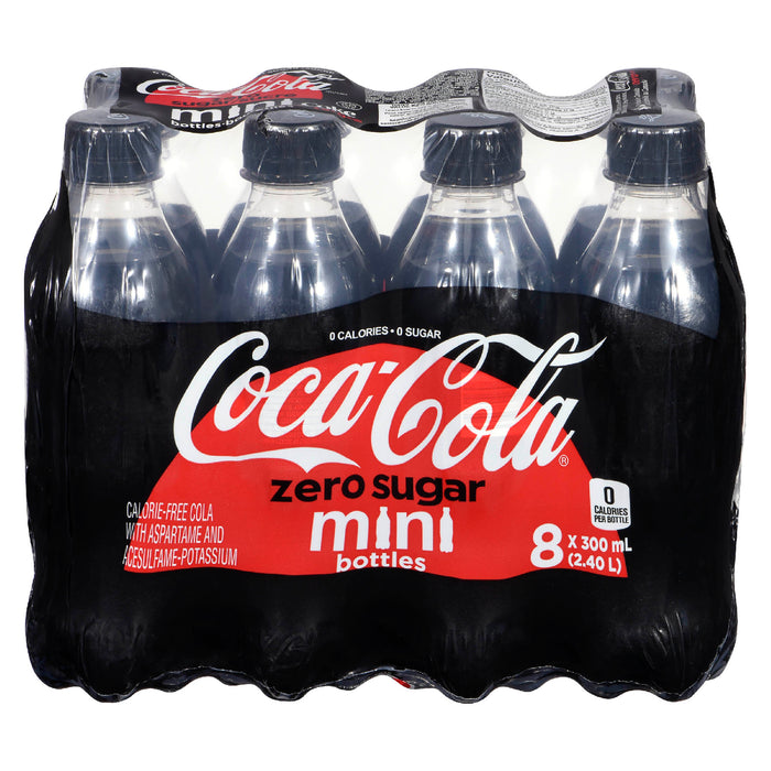 Mini bouteilles de Coke Zero, 300 ml - emb. de 8