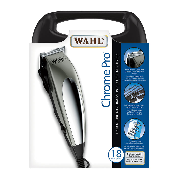WAHL Chrome Pro Clipper Kit - 18pc.