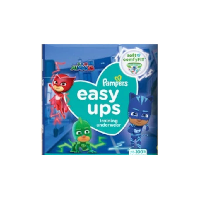 Pampers Boys' Easy Ups Training Underwear, 2T to 3T, 25-Pack
