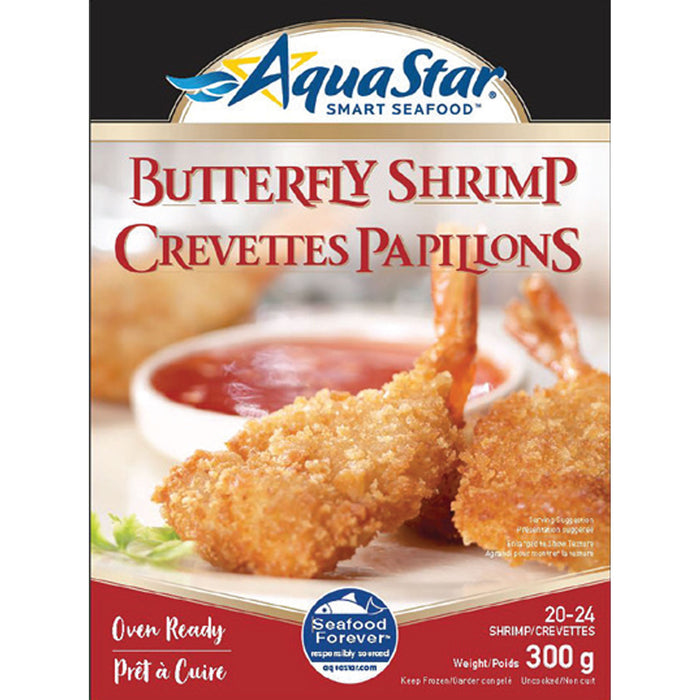 Aqua Star Frozen Breaded Butterfly Shrimp, 300-g