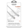 Soar Braided USB-C To Lightning Cable, White, 6-ft.