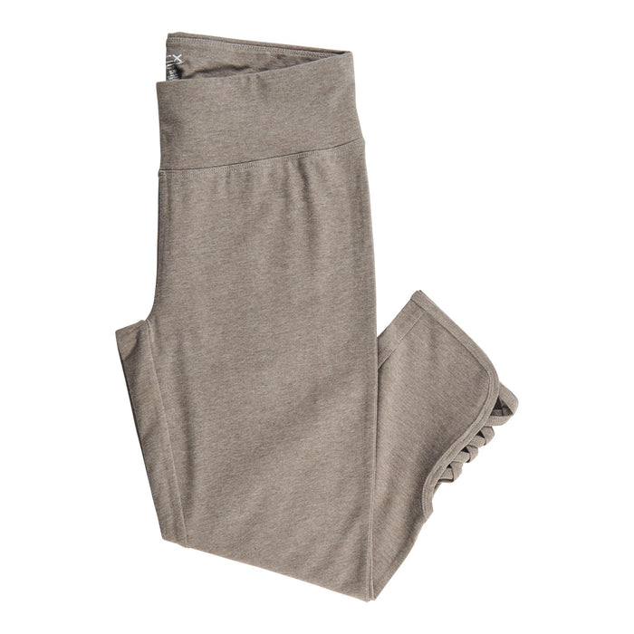 ACX Active Women's Capri Leggings with Criss Cross Detail, Grey