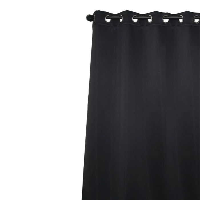 Rideau opaque avec oeillets HomeStyles, noir, 37 po x 63 po