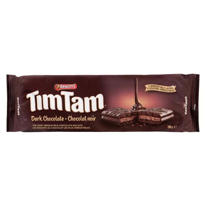 Arnott's TimTam Dark Chocolate Biscuits, 200-g