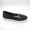 mySTYLE Women's Canvas Slip-On Skimmer Shoes with Side Gore Detail