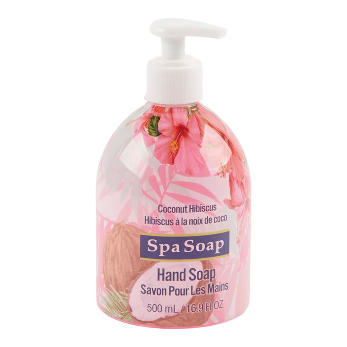 Spa Soap Coconut Hibiscus Hand Soap, 500-ml