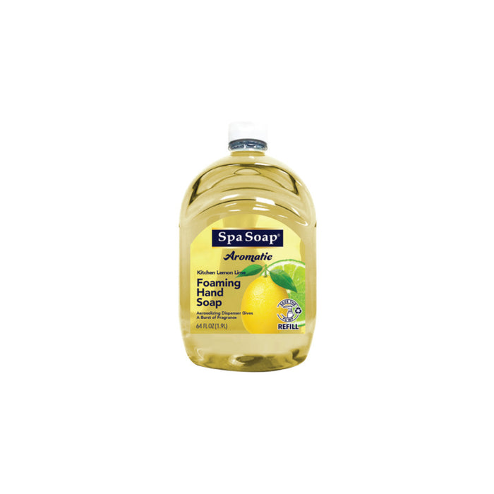 Recharge de savon moussant pour les mains Spa Soap Aromatic Lemon Lime, 1,9 L