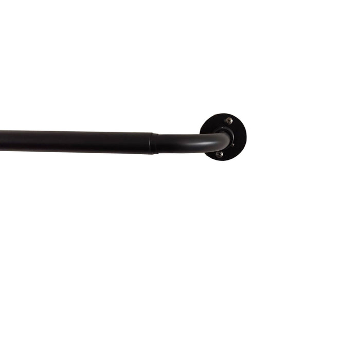 HomeStyles Blackout Curtain Rod, 48in.-86in., Black