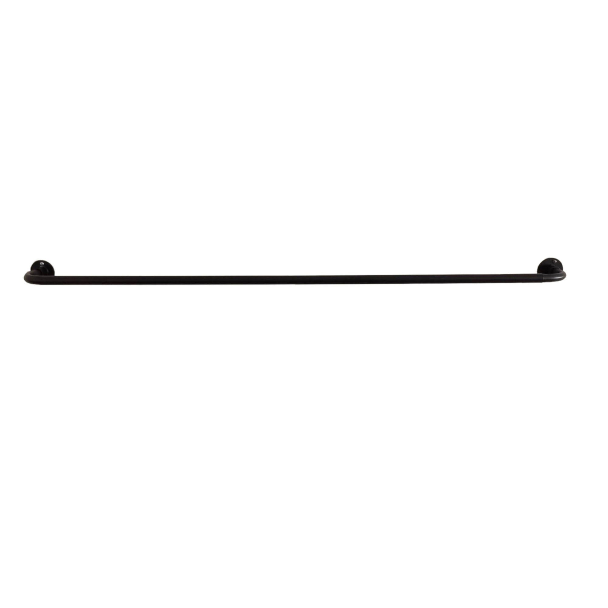 HomeStyles Blackout Curtain Rod, 48in.86in., Black Giant Tiger
