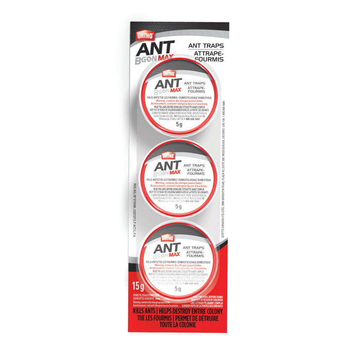 Ortho Ant B Gon Max attrape-fourmis, emballage de 3, 5g