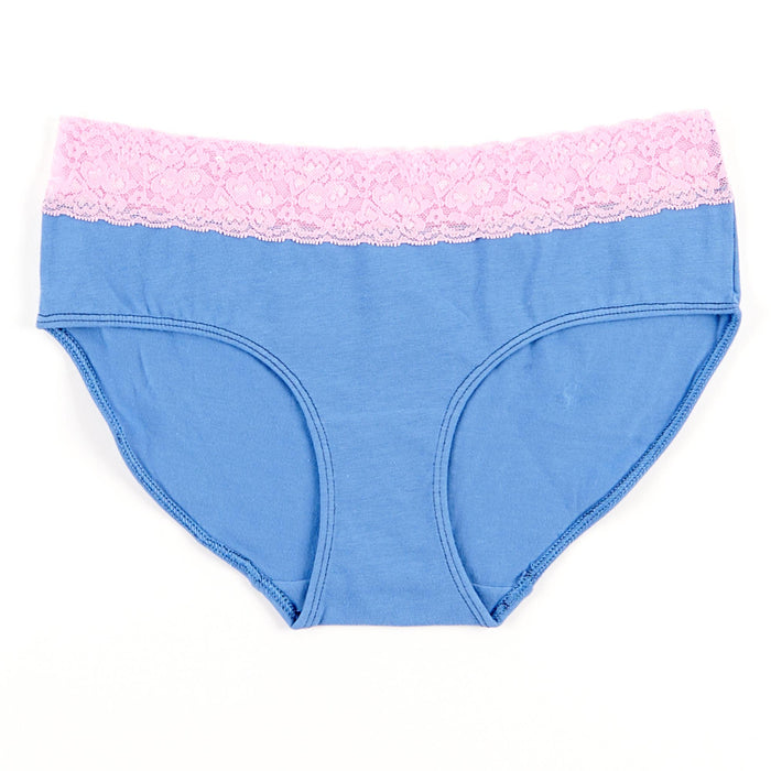 Culotte en dentelle de coton taille mi-basse Carisma pour femmes