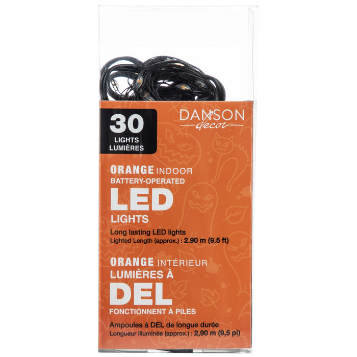 Halloween Micro-Dot 30 LED String Lights, 10-ft.