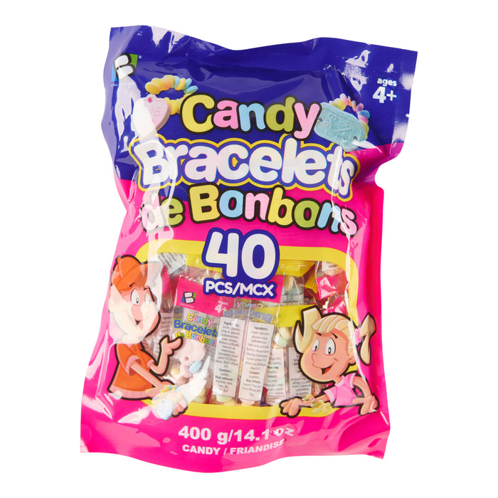 Candy Bracelets, 40-Pack