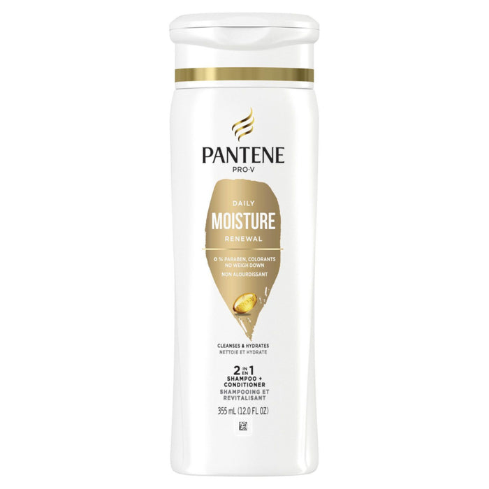 Pantene Pro-V Daily Moisture Renewal 2-in-1 Shampoo & Conditioner, 355-ml