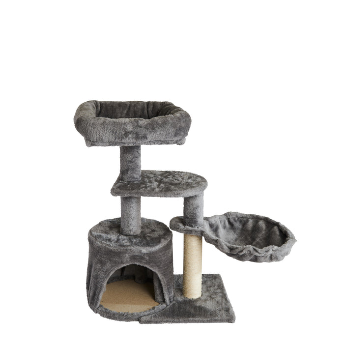 Floor Cat Tree, 26.7-in, Grey