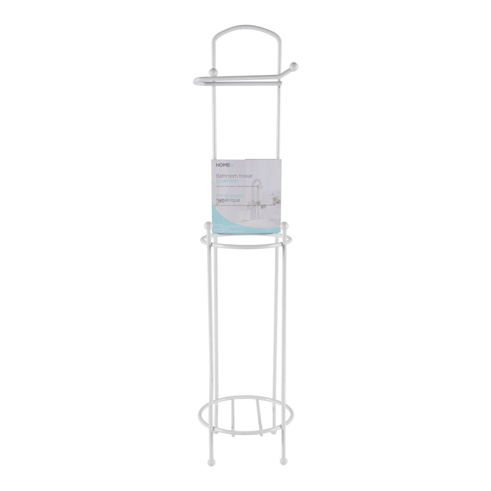 Rangement métallique pour papier hygiénique, blanc - 25 po