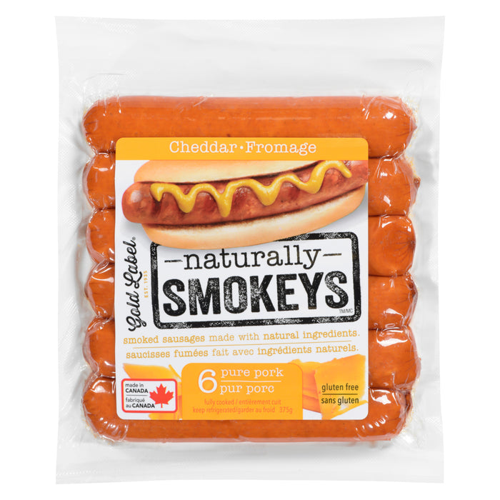 Saucisses fumées avec cheddar Old Style Gold Label - 375 g