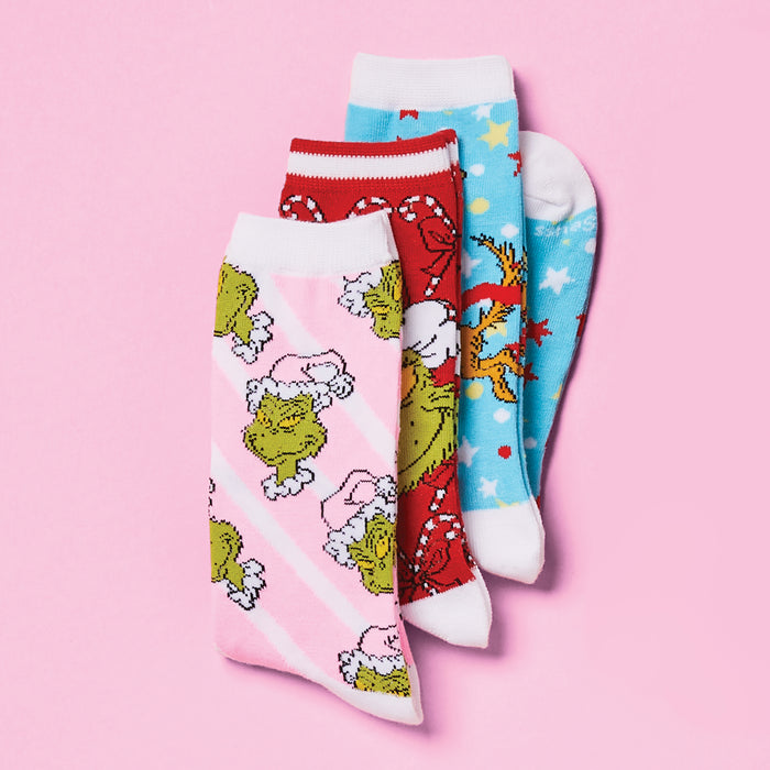 The Grinch Women's Crew Socks, 3-Pack
