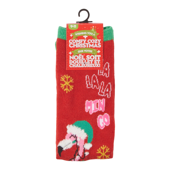 Comfy Cozy Women's  Christmas Crew Socks