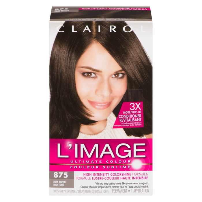 Clairol L'Image Ultimate Color 875 Extra Dark Brown Permanent Hair Dye