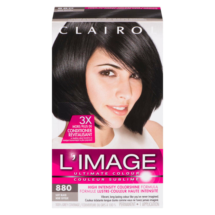 Clairol L'Image Ultimate Colour 880 Soft Black Permanent Hair Dye