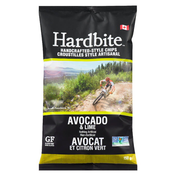 Hardbite Handcrafted-Style Chips Avocado & Lime, 150-g