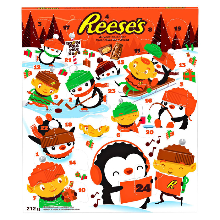 Reese's Milk Chocolate and Peanut Butter Candy Advent Calendar, 24-Pack, 212-g