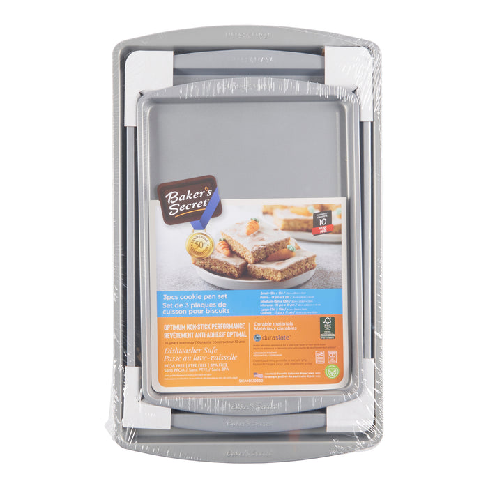Ens. de plaques à biscuits Baker's Secret – 3 pièces