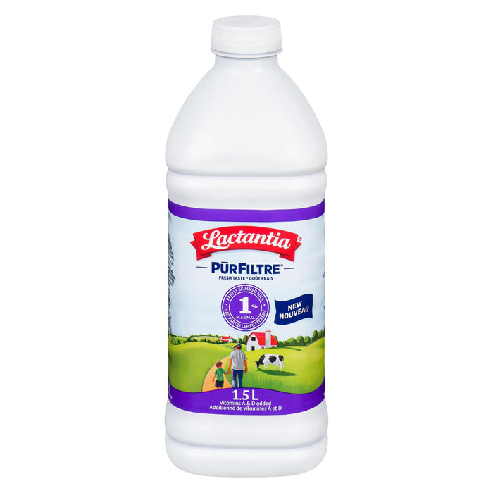 Lactantia PῡrFiltre Lait Partiellement Écrémé 1% M.G., 1.5 L