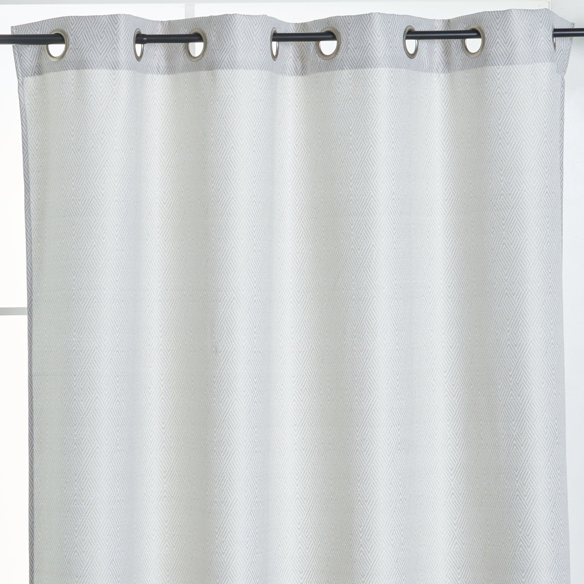 Debbie Travis® Jacquard Curtain, Grey, 84in, 2Pack Giant Tiger