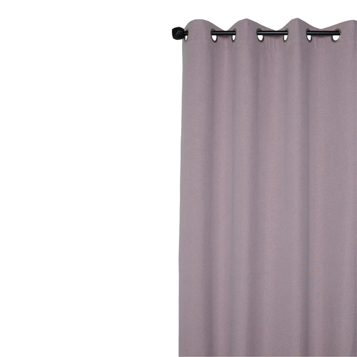 Solid Faux Linen Jacquard Curtain, 84-in