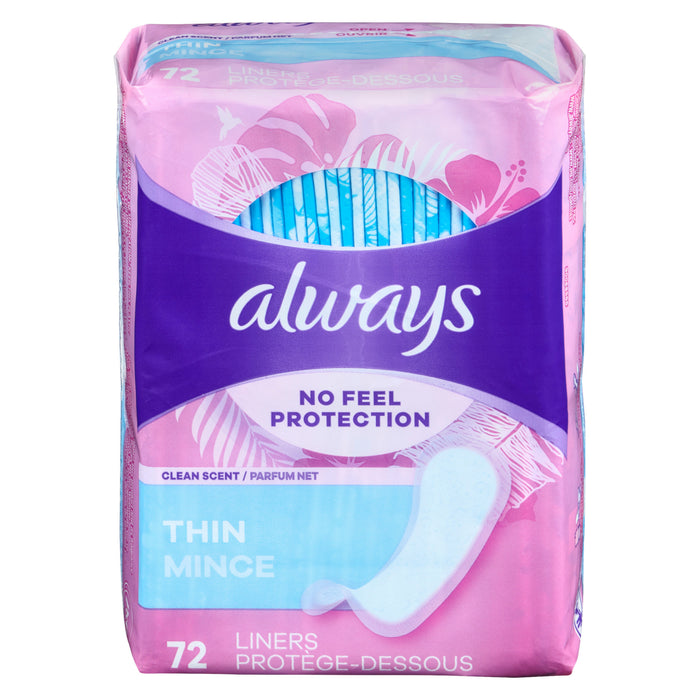 Protège-dessous minces always - emb. de 72