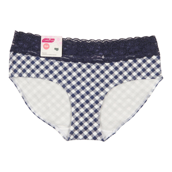 Carisma Women's Cotton Lace Hipster Underwear