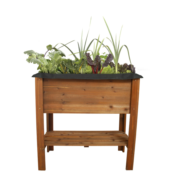 Wooden Raised Garden Bed, 31-in