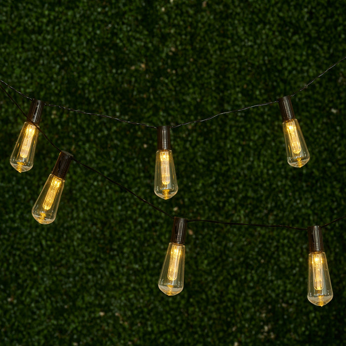 Guirlande de lumières de 10 ampoules style Edison à l'énergie solaire Solar Living