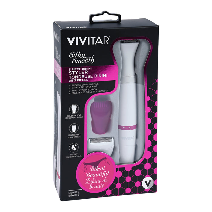 Tondeuse à bikini Vivitar pour femmes, 3 pièces