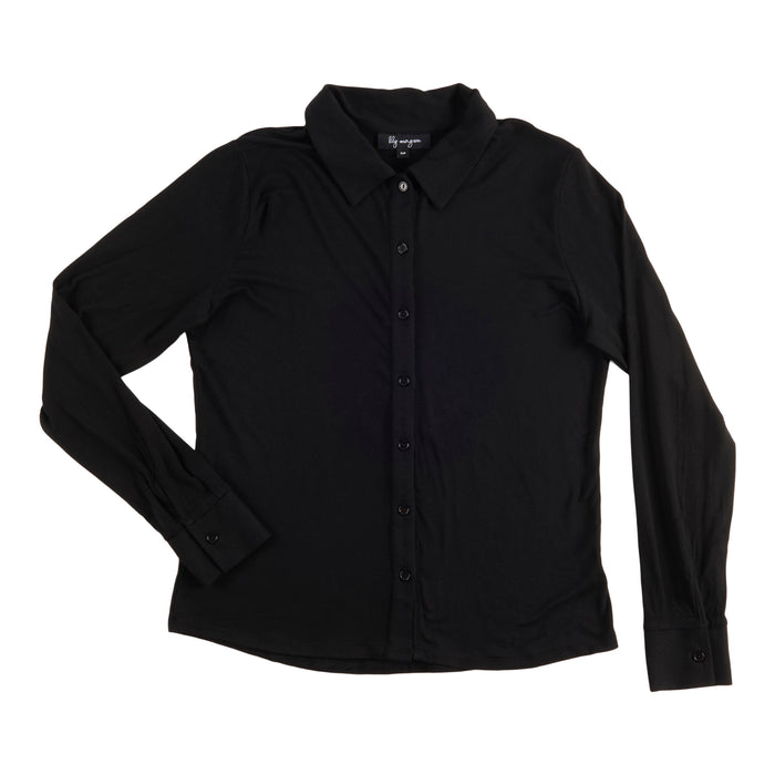 Chemise en tricot à manches longues Floraison printanière de Lily Morgan pour femmes