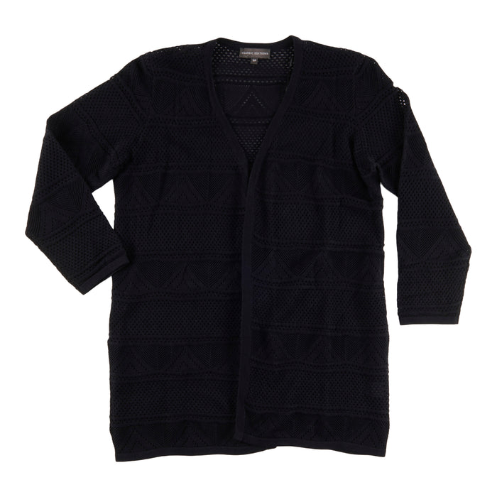Cardigan à mailles ajourées Tendance estivale de Classic Editions pour femmes