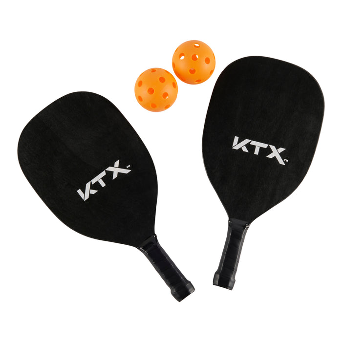 KTX Pickleball Set, Black and Orange