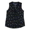 lily morgan Women's Printed Zip Detail Top