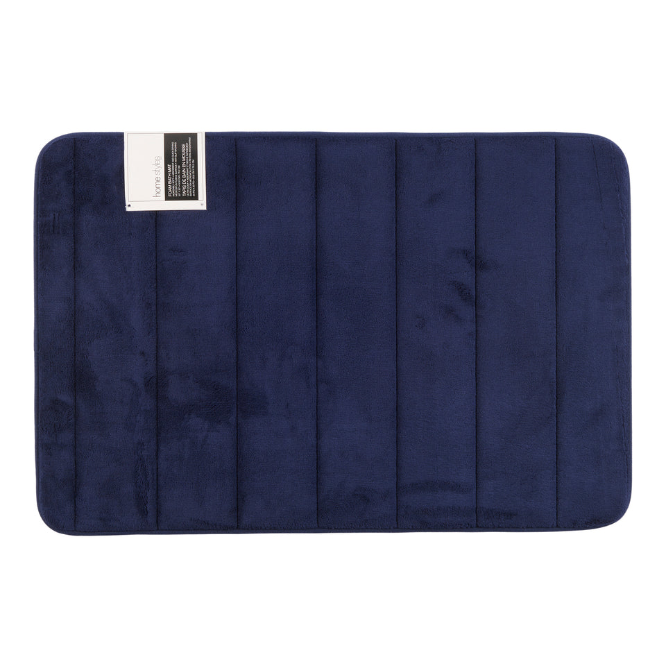 Hiseng Tapis de Bain en Mémoire Mousse, Tapis de Salle de Bains Antidérapant Doux Lavable en Machine, Tapis de Bain Absorbant pour Salle de Bain Baignoire (40x60cm,-Rose foncé