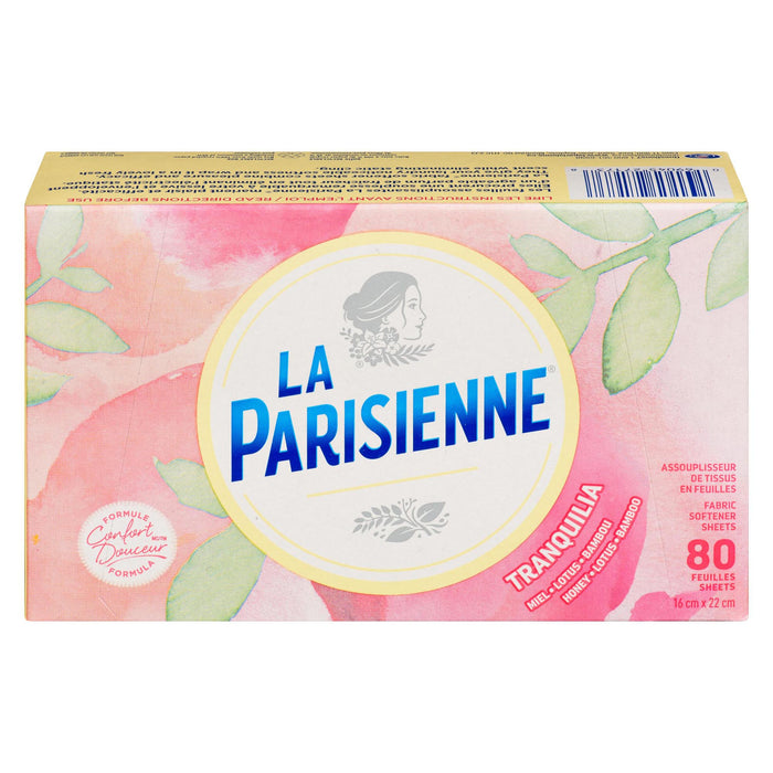La Parisienne Assouplisseur de Tissus en Feuilles Tranquilia Feuilles, emb de 80