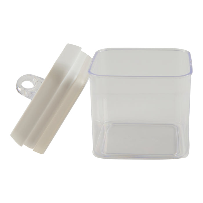 Contenant carré hermétique, blanc, 1 L