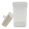 Contenant carré hermétique, blanc, 1,7 L